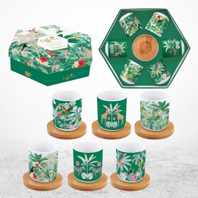 COFFRET luxe 6 Tasses 110ml EXOTIC HEAVEN