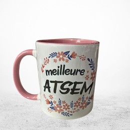 MUG "MEILLEURE ATSEM" Rose...