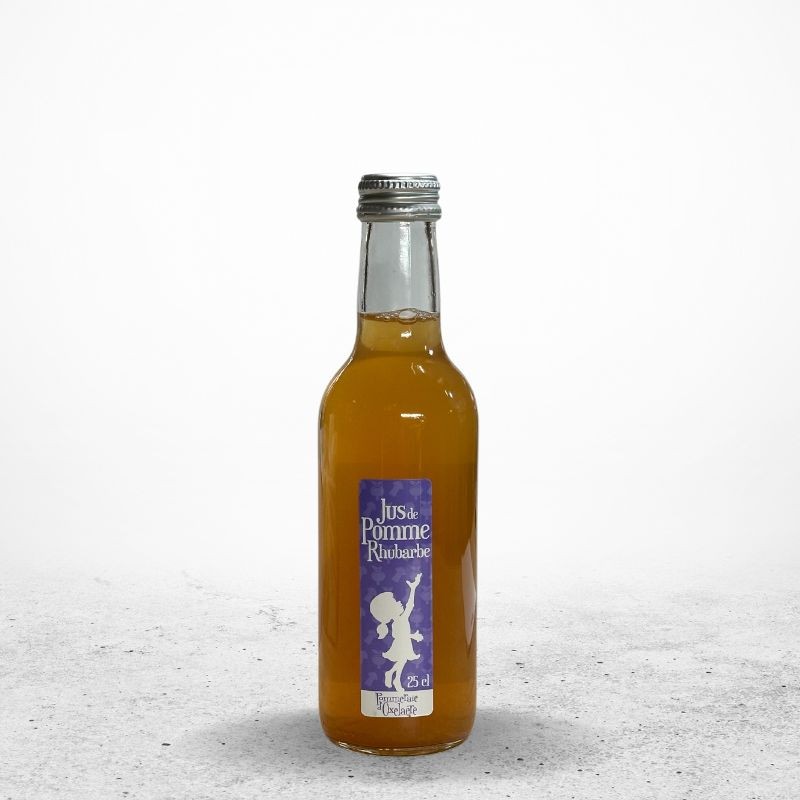 Jus de Pomme Rhubarbe 25cl _ Pommerai d'Oxelaere