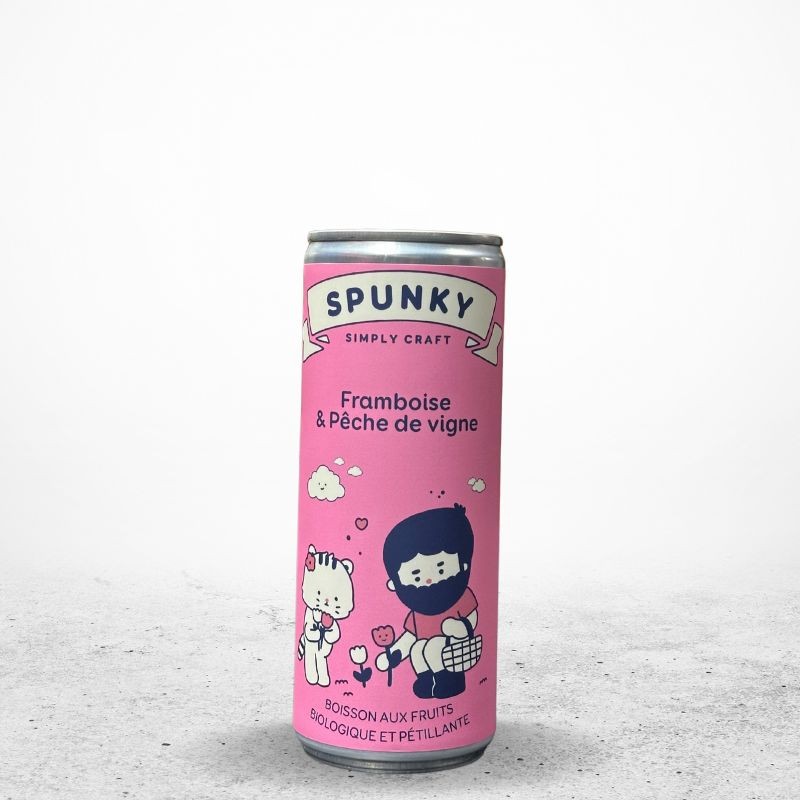 SPUNKY Framboise Pèche 25cl