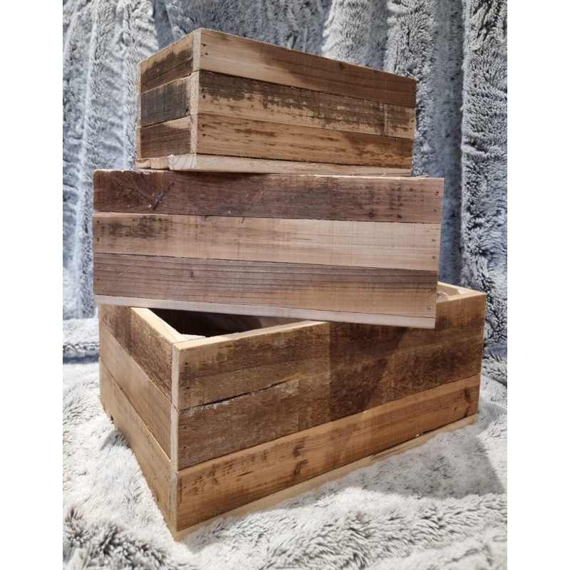 CAISSE BOIS style palette TS (23X13X10) VT