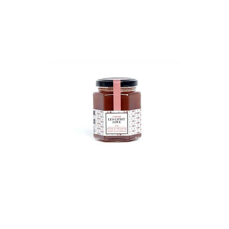 CONFI LOVE PECHE ET PECHE DE VIGNE A LA VANILLE  210 GR