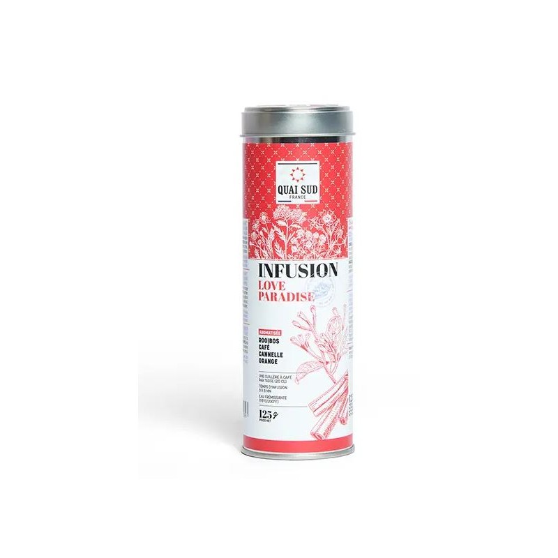 INFUSION "Love Paradise" Boite Ronde Quai Sud 125gr