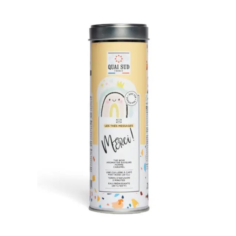 Thé NOIR aromatisé "Merci" Quai Sud 75gr