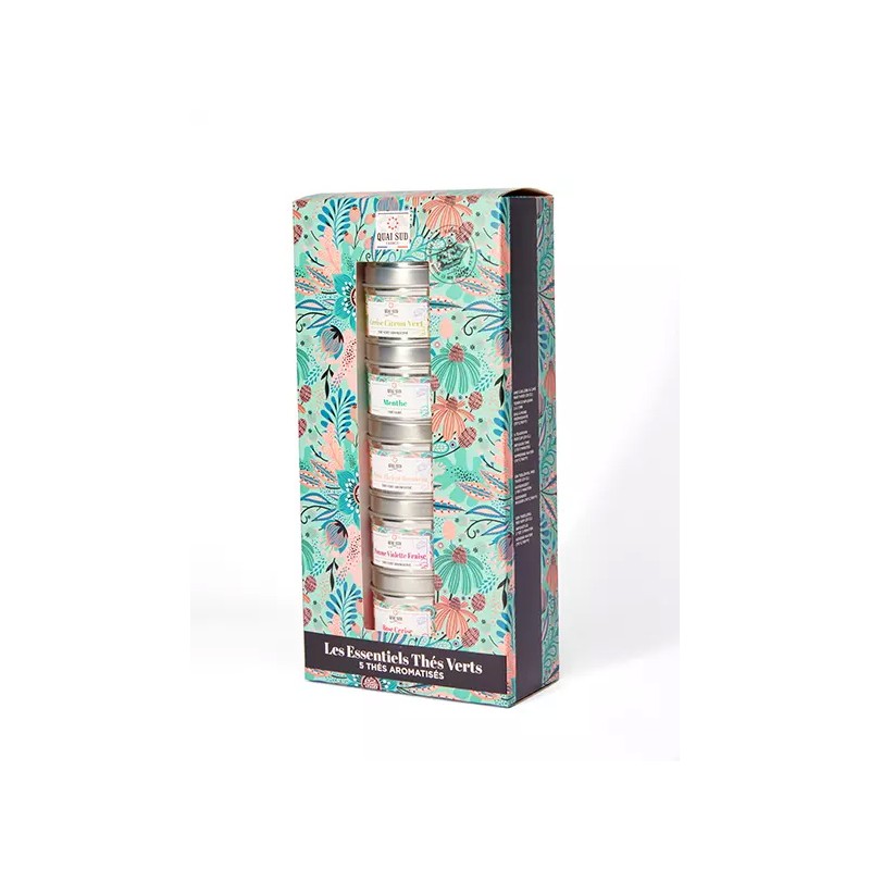 COFFRET "LES ESSENTIELS" THE VERT - 5 MINI BOITES 20gr