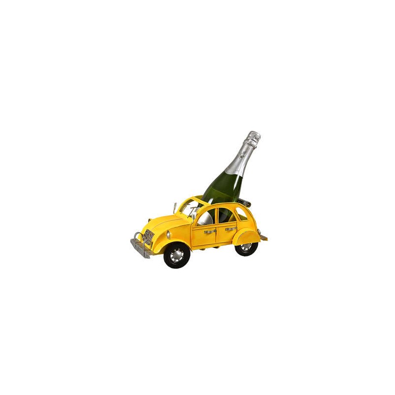 SUPPORT BOUTEILLE FELIX Jaune 2 CV