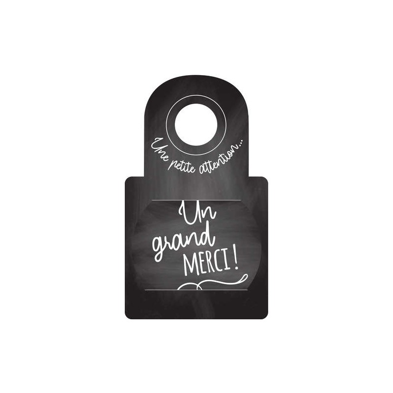 DISQUE ANTI-GOUTTE aluminium Carte "Un grand Merci"