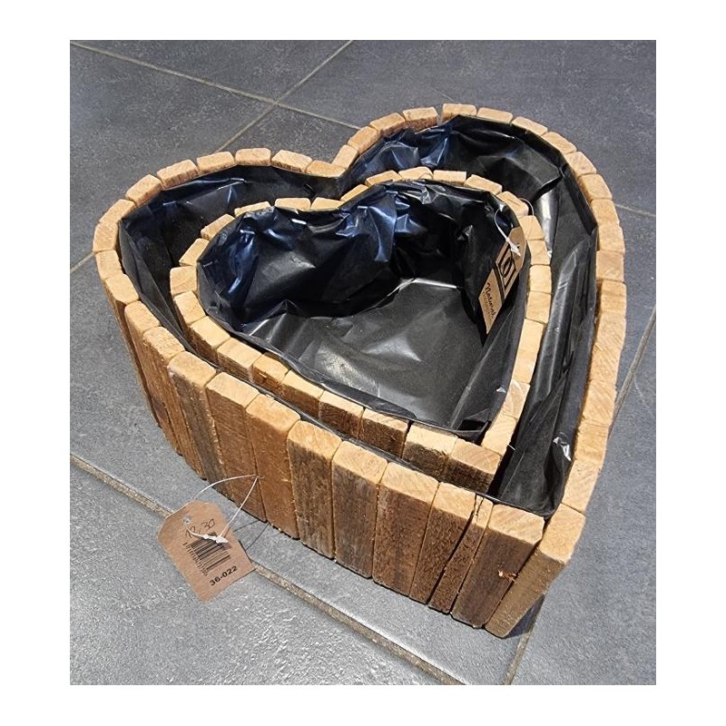 PANIER BOIS Forme Coeur GM