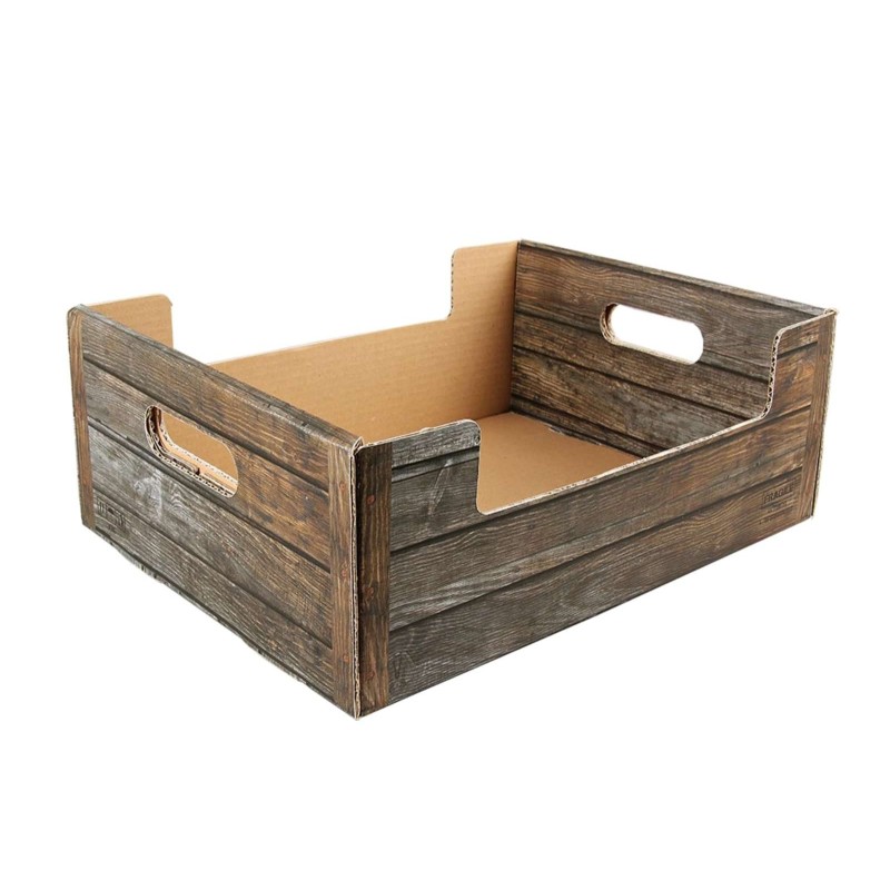 CAGETTE ODESSA Petit Modèle CARTON IMITATION BOIS 34x22x13