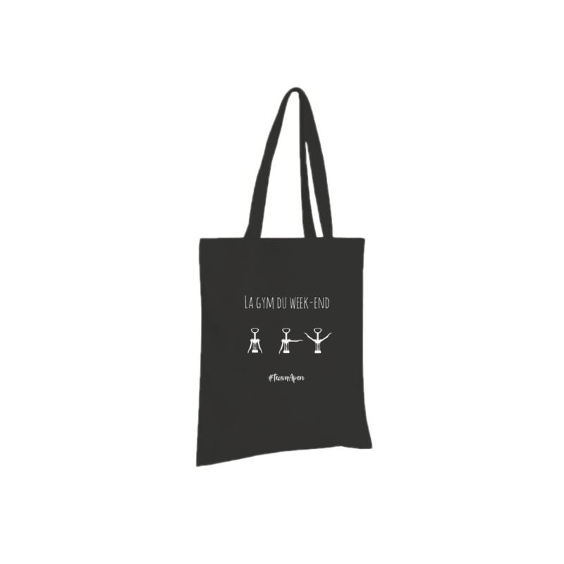 Sac Tote Bag 100% Coton "La gym du Week End"
