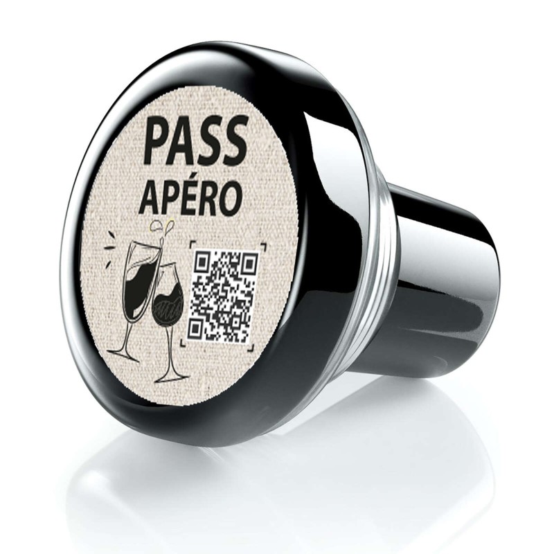 BOUCHON VINOLOK Cristal noir - " Pass Apéro"