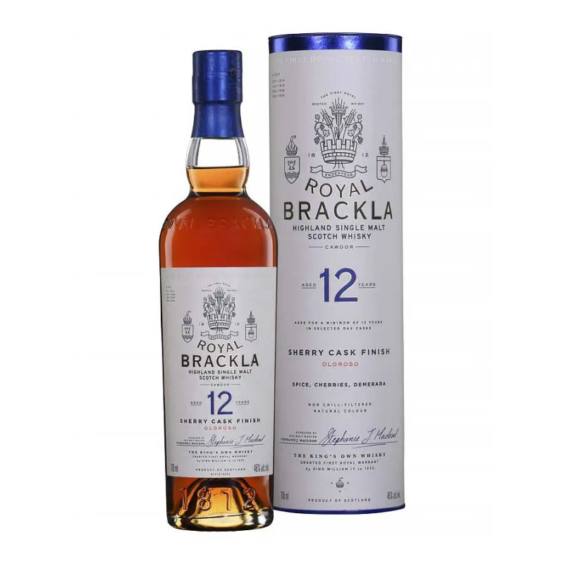 ROYAL BRACKLA 12 ANS Olorosso Sherry Cask Finish  46° /70cl°