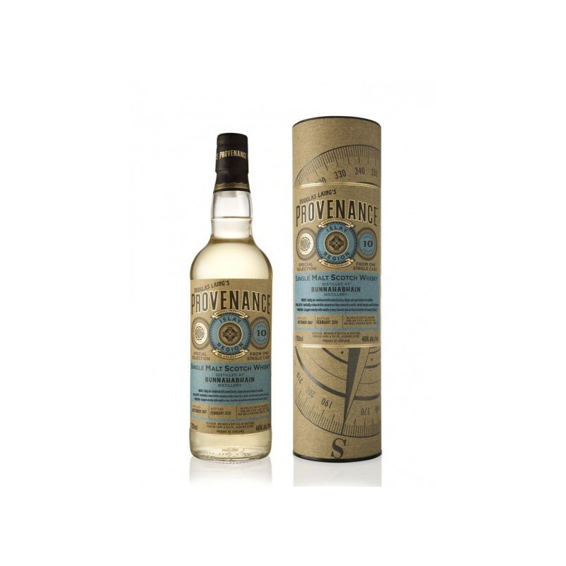 BUNNAHABHAIN 10 ANS 2008 Provenance 70CL 46°