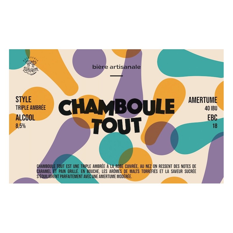 CHAMBOULE TOUT Triple Ambrée BIO _ 75cl /8.5°
