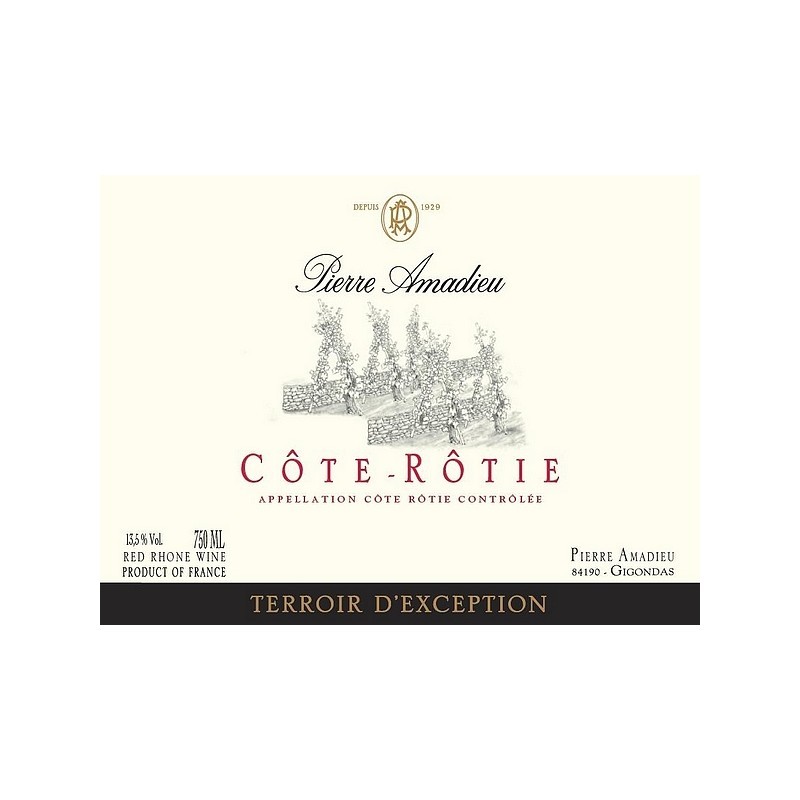 COTE-ROTIE Rouge _ Pierre Amadieu AOP CDR 75cl