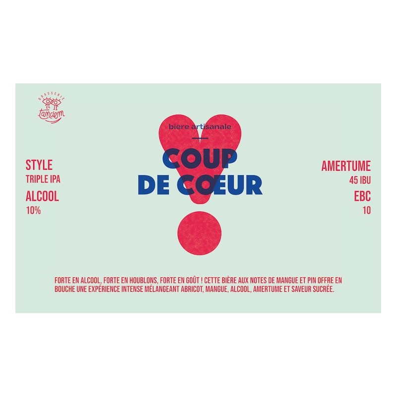 COUP DE COEUR Triple IPA BIO Blonde _ 75cl /10°