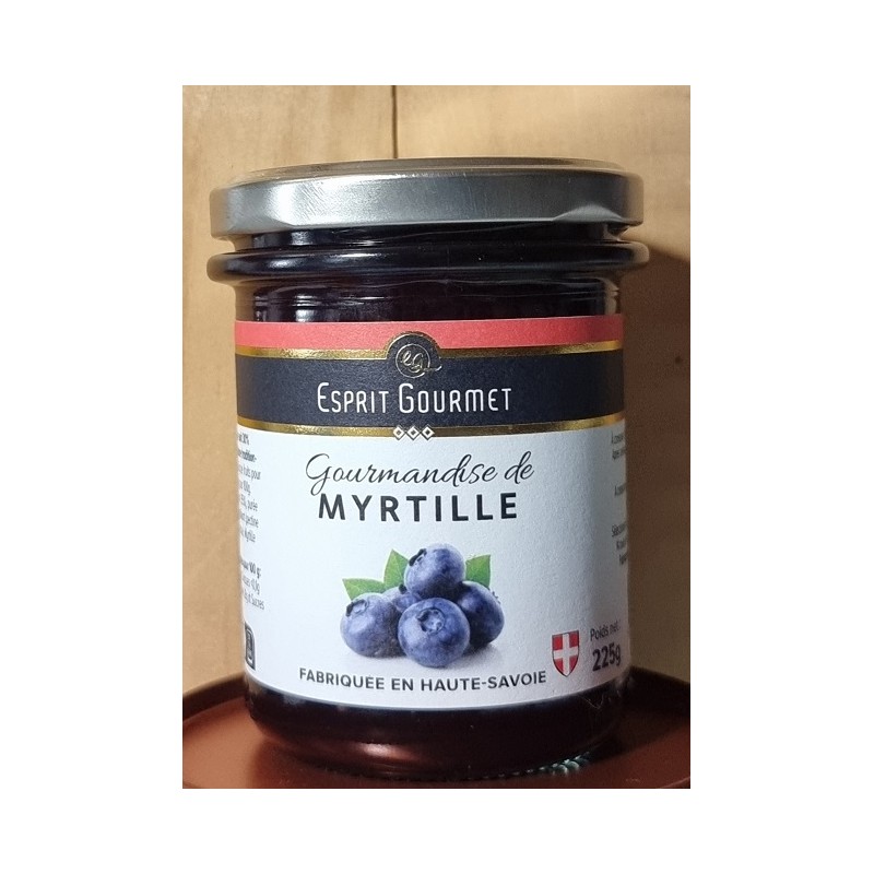 CONFITURE DE MYRTILLE 225 GR _ ESPRIT GOURMET