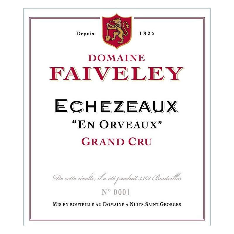Echezeaux G.C. "En Orveaux" 2018 D.FAIVELEY _ Bourgogne 75Cl
