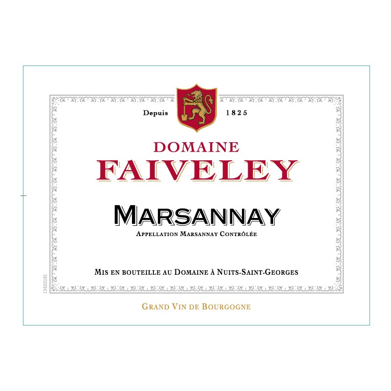 MARSANNAY Rouge 2013 D. FAIVELEY _ BOURGOGNE 75CL