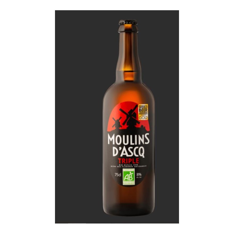 MOULINS D'ASCQ  Triple BIO 8° _  75cl   VP