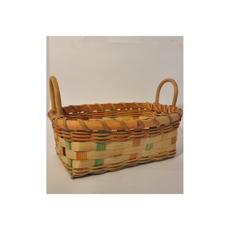 PETIT PANIER Rectangulaire COULEUR 2 ANSES