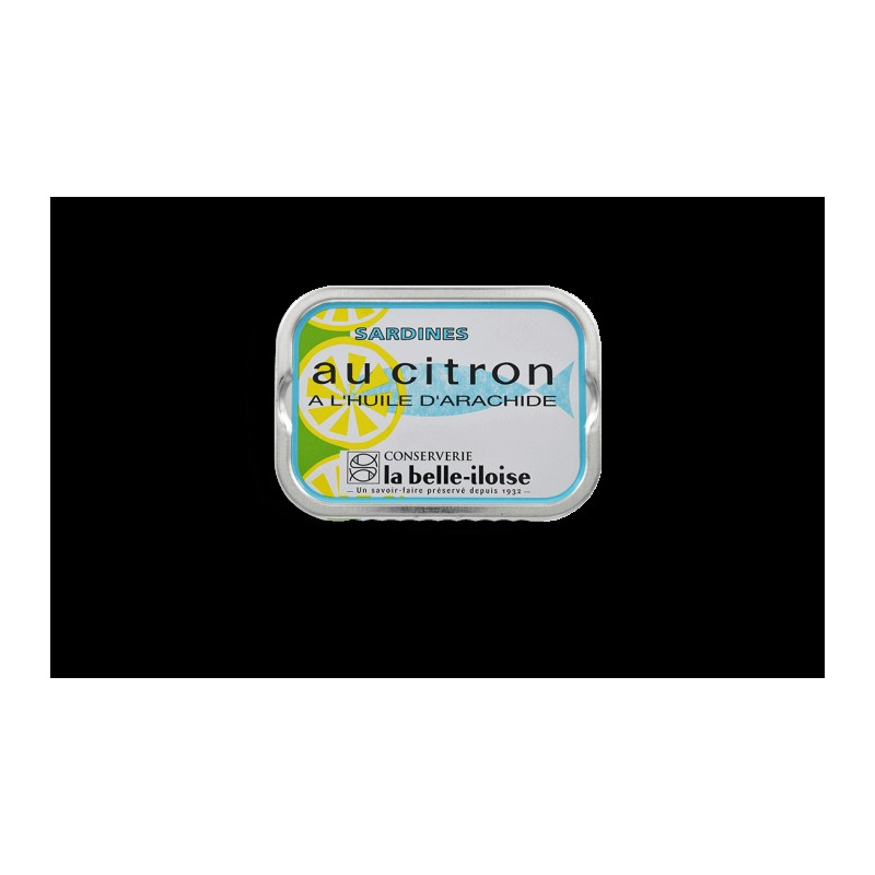 SARDINES au Citron, huile d'Arachide 115GR _ La Belle Iloise