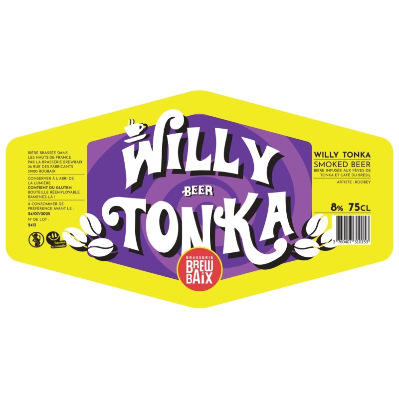 WILLY TONKA blonde 8° _ 75cl VP