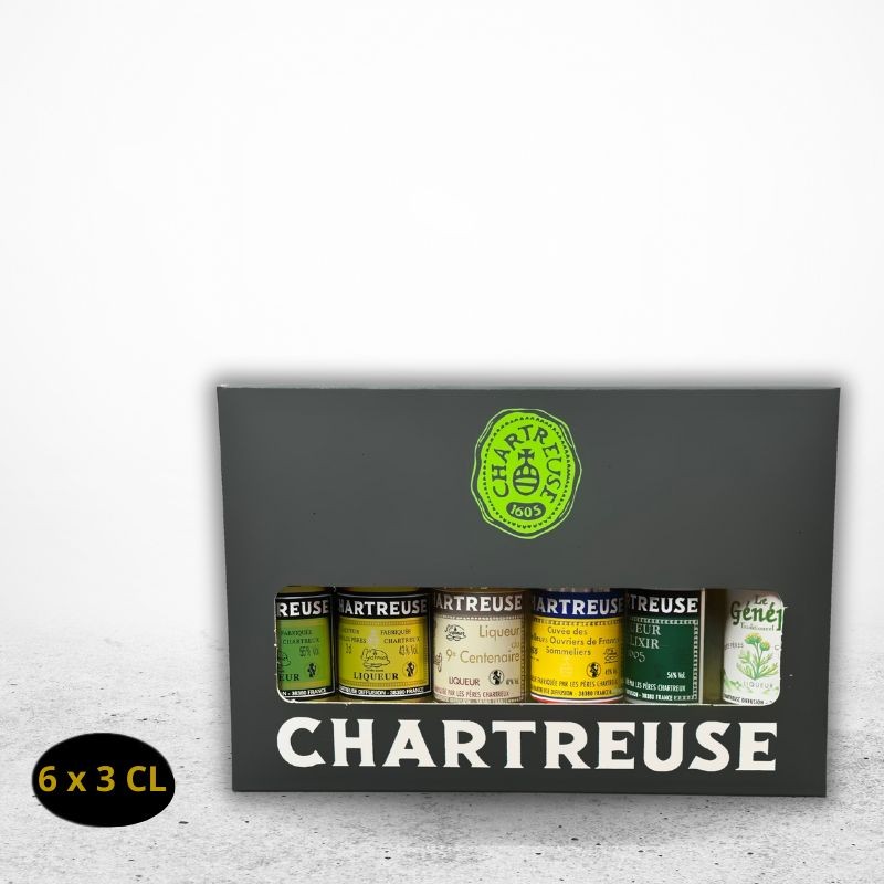 CHARTREUSE Coffret 6 miniatures 3cl