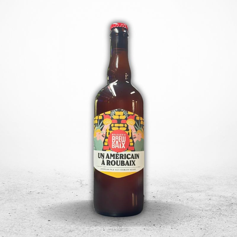 UN AMERICAIN A ROUBAIX Bière Blonde 6.5° _ 75cl VP