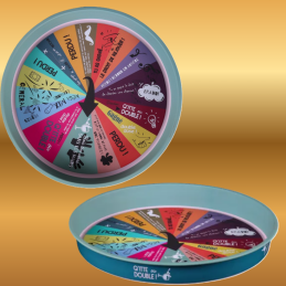 PLATEAU VIGGO métal rond "...