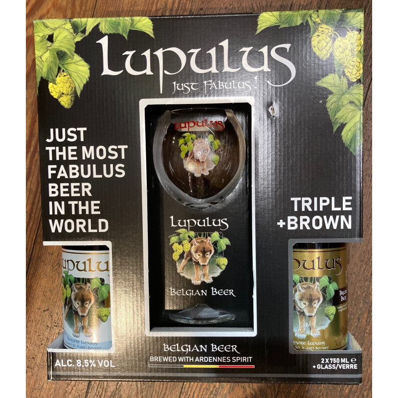 LUPULUS COFFRET 2/75CL + 1 VERRE