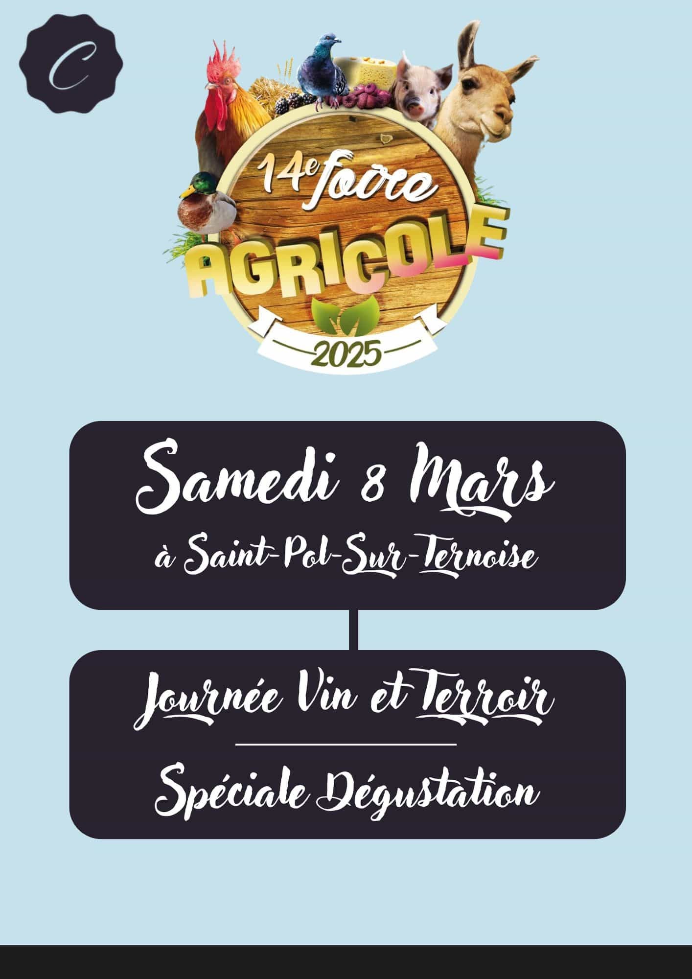 Rendez-vous à la 14ᵉ édition de la Foire Agricole de Saint-Pol-sur-Ternoise le 8 mars !