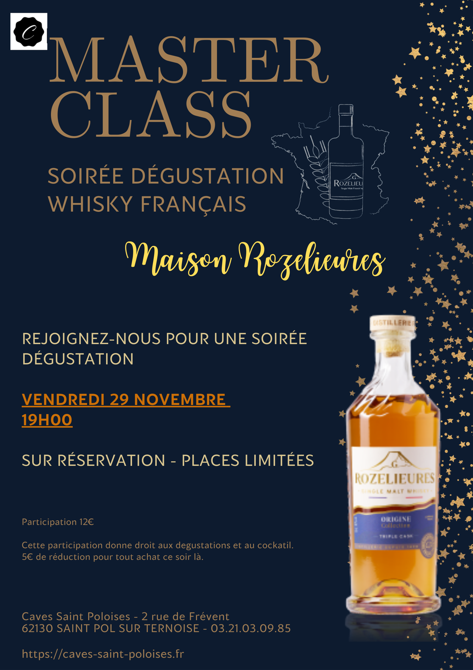 Soirée Dégustation de Whisky Rozelieures – Sur Réservation 